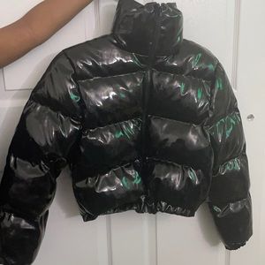 black puffer jacket , good condition